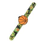 Hamster London Flip Flap Basket Ball Shaped Watch for Kids, Green, 3Y+