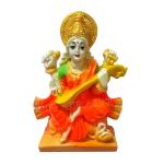 Sk Craft Multicolor Resin Maa Saraswati Idol Statue Showpiece