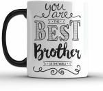 Shieldsmore in The World Printed Coffee/Cup for Gift (Black) 325 ML Ceramic Coffee Mug (325 ml)