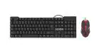 iVoomi Quest Plus Wired Keyboard and Robot wired Optical Mouse (Black)