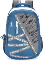 SKYBAGS Polyester 30L Riddle School Backpack-Rc Blue Grey 30 L Backpack (Grey)