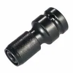 AASONS 1/2 Inch Square Drive To 1/4 Inch Hex Female Socket Adapter Quick Release Chuck Converter Drill Chucks Adaptor Conversion For Impact And Ratchet Wrench (Pack Of 1), Chrome Vanadium Steel