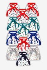 Cuteably White Newborn Baby Hosiery Cotton Cloth Double Layer Nappies 0-6 M (Pack Of 6)