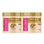 Biofresh Gold Face & Body Massage Scrub for Moisturizing Smooth Scrub for Smooth Skin (Pack of 2)