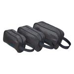 F Gear Iris Grey Polyester Pouch ( Set of 3)