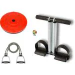 LINOX Tummy Trimmer, Twister and Toning Resistance Tube Red and Black