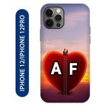 Voleano back cover for Apple Iphone 12,Iphone 12Pro, A, Love, F, letter, A, F alphabet, A, F word, A, F name, cases cover