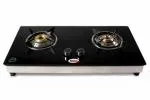 Hornbills Premium LPG Hob Design Stainless Steel Square Pan Support Automatic 2 Burner Gas Stove