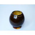 Coco Crafters Handmade Coconut Shell Decorative Flower Pot/Table design - Pack of 2