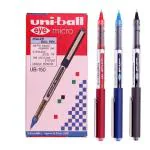 uni-Ball UB 150 Eye Roller Pen (0.5mm, Multicolor Body, Combo, Blue, Black, Red, Ink, Pack of 12)