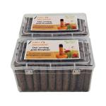 GAVO HARSHIDDHI Natural Desi Cow Dung Rose (Gulab) Dhoop Batti/Organic Incense Sticks - 120 Sticks - 2.5 inch