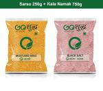 Goshudh Kala Namak 750g & Sarso 250gm Combo Pack 1000g