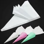 Klassic Transparent Disposable Piping Bags for Cake Cream Frosting (Large Size, Pack of 100)