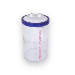 Mowell Suction Polycarbonate Jar | Bottle 2 liter / 2000ml With 1 pcs PVC Lid pack of 1 Set
