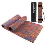 Yogarise Anti-Skid Yoga Mat with Carry Bag & Strap For Home Gym & Outdoor Workout, Water-Resistant, Soft, Easy to Fold (4mm) (Marble)