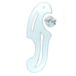 CRAFT WAFT French Curves Loose Single Number for Drawing Pack of 2 (Curve NO-4)