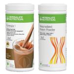 Herbalife Nutrition Weight Loss Combo Chocolate-500gm + Protein Powder 400gm Plant-Based Protein (900 g, Pack of 2)