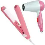 HEMIZA Hair Straightener With Hair Dryer Personal Care Appliance Combo (Hair Straightener, Hair Dryer)