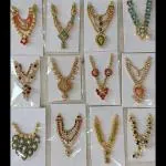 VARNI Creation Ladoo Gopal Diamond and Moti MALAs and Designs-1 Dozen (Size 2)