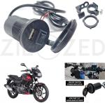 Zieozed Motorcycle Usb Mobile Charger With Switch Charger For Universal For Bike Universal For Bike