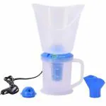 RCSP Vaporizer Machine Facial Mask Steam Inhaler Vaporiser Helpful In Cold And Cough (Blue)