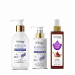 Quemico Professionnel Sulphate Free Keratin Protein Smooth Daily Shampoo and Conditioner Set with Red Onion Hair Oil, 650ml