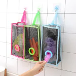 Homeleven Mesh Net Garbage Bag Plastic Polythene Storage Bag Organizer Pack of 2 Multicolor