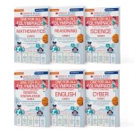 Oswaal One For All Olympiad Previous Years' Solved Papers Class 8 (Set of 6 Books) Maths, English, Science, Reasoning, Cyber & General Knowledge (For 2023 Exam)_oswaal books
