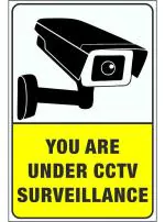 Craft Qila Safety & Warning Sign Board You are under CCTV 1 Surveillance Red, Black and white