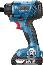 Bosch GDR 180-LI Professional Cordless Impact Driver, M14,160 Nm, 2800 rpm, 1/4'', 1 kg + 2 X GBA 18V 2.0Ah Battery, Quick Charger