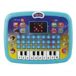 MS LittleFinger Educational Learning Kids Laptop Tablet Computer Plus Piano with led Screen Music Fun Toy Activities for Kids Toddlers 1 2 3 4 5 6 + Year Old alphabet Words Sound a b c 1 2 3