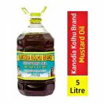 KANODIA KOLHU BRAND KACHI GHANI MUSTARD OIL / SARSO OIL - 5 LITRE BOTTLE