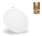 OTS LIGHTS PC Panel Round Celing Light (Warm White-3000k, 8-Watt, Size 11.5cm x 11.5cm X 3.8cm)