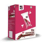 MuscleBlaze 10 g Protein Bar, Choco Cranberry, Protein Blend, Fibre, 100% Veg, Gluten-Free, Healthy Protein Snacks, For Energy & Fitness (Pack of 6)