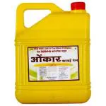 OMKAR Cold Pressed Safflower Oil | Lakdi Ghana Wooden Cold Pressed Safflower Oil| Kardai Tel , Kardi Tel -5 Liter