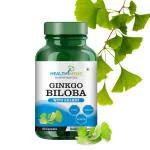 HEALTHMEDS Ginkgo Biloba Capsules with Brahmi for Healthy Brain 500mg - 60 Capsules (Pack of 1)