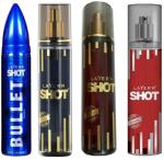 Layer'R Red Stallion Deodorant, Imperial Deodorant, Iconic Deodorant, Bullet Bang Deodorant, 135 Ml Each (Pack Of 4)
