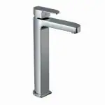 JAQUAR Alive Series Table Mounted Tall Boy HOT and Cold Basin Mixer/TAP (Chrome) | TOP Lever, Brass Body Water Tap/Faucet/Cock for Bathroom/Kitchen Wash Basin | ALI-CHR-85005B