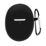 Ragro Silicone Front And Back Case With Keychain For Noise Buds VS104 Pro (Black)