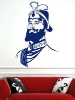 Trends on Wall Blue Vinyl Guru Gobind Ji Wall Sticker 74 x 51 cm