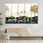 Random Printed Nature Art MDF Vinyle Paintings