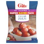 Gits Instant Gulab Jamun Dessert Mix | 1 KG | Makes 200 per Pack, Pure Veg, Delicious Indian Dessert and Mithai
