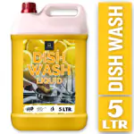 BLISS & BLUSH Dishwash Liquid 5 Liter Yellow Mild Fragrance Removes Odour, Easy Lather & Easy Rinse Off Formulation, Leaves No White Residue