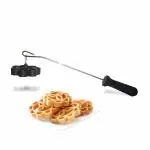 VMITRA Stainless Steel Non Stick Rose Murukku Cookie Maker, Achu murukku Maker Non-Stick, Achappam Mould (Red/Black)