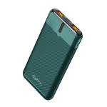 pTron Dynamo Nergy 10000mAh 22.5W Fast Charging Power Bank, 20W PD Fast Charging, 3 Outputs,1 Input (Green)