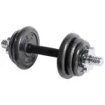 PowerMax Fitness PDS-10KG Dumbbell Set with Non-Slip Grip with Adjustable weight Plates for Home use