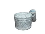 RUNYA Mortar and pestle set BIG size,natural stone/Khalbatta Okhli Masher/Kharal/idi kallu /hand grinder/crusher