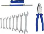 DUMDAAR Hand tool kit 8pc Chavi Wrench 2in1 Screwdriver and 8inch Plier (Pack of 3set) Hand Tool Kit