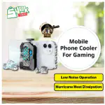 Tech Gear Mobile Phone Cooler For Gaming Cellphone Cooling Fan Cool Heat Sink Mobile Phone Radiator With Stand