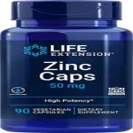 Life Extension Zinc Caps 50 mg, 90 vegetarian capsules